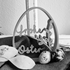 STL 3D Druck Datei Frohe Ostern Ei zum stellen Aufsteller Osterdeko Geschenkidee 3D-Druck Datei