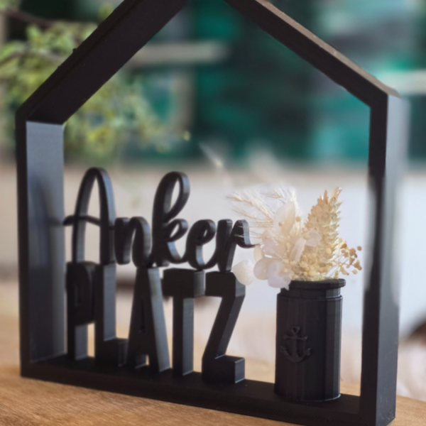 3D Druck Datei STL Haus Ankerplatz zum füllen Häuschen Häuschenliebe 3D-Druck Datei – Bild 6
