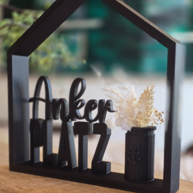 STL 3D Druck Datei Haus Ankerplatz zum füllen Häuschen Häuschenliebe 3D-Druck Datei – Bild 5