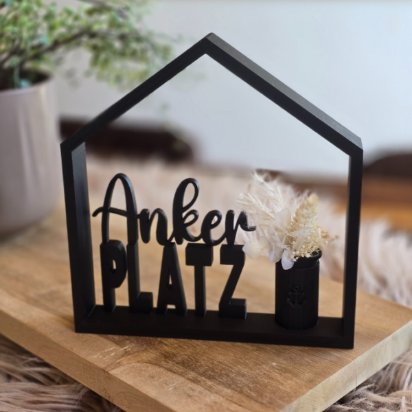 3D Druck Datei STL Haus Ankerplatz zum füllen Häuschen Häuschenliebe 3D-Druck Datei – Bild 3