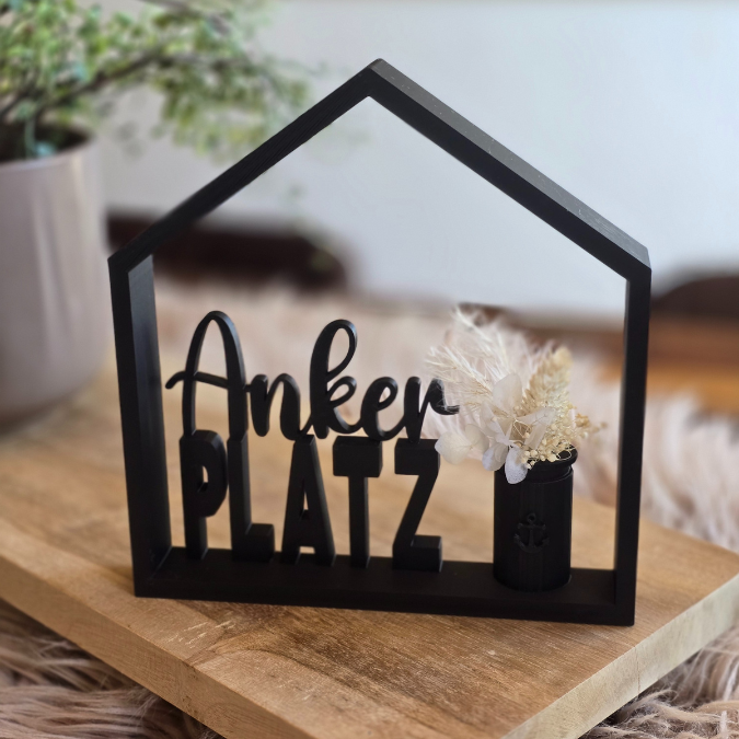 STL 3D Druck Datei Haus Ankerplatz zum füllen Häuschen Häuschenliebe 3D-Druck Datei – Bild 3