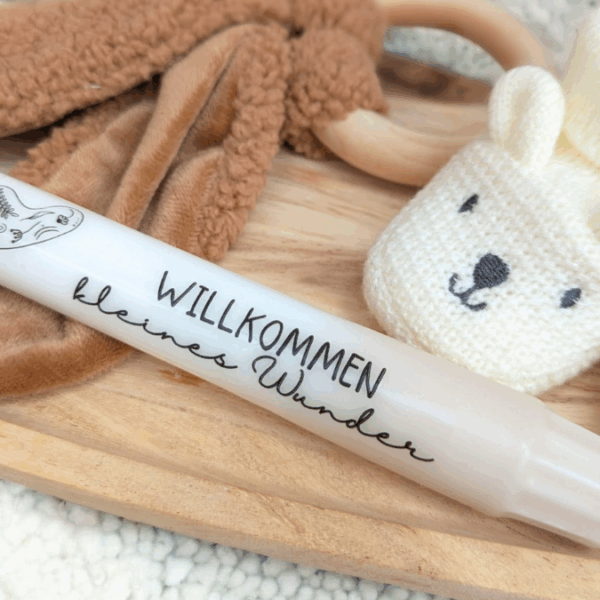 PDF - Kerzentattoo Vorlage - BABY Flower Geburt - A4 Kerzentattoos zum selber drucken – Bild 7