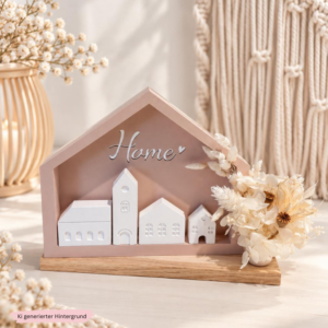 STL 3D Druck Datei Haus Häuchen Blanko HOME zum Befüllen 3DDruck Datei