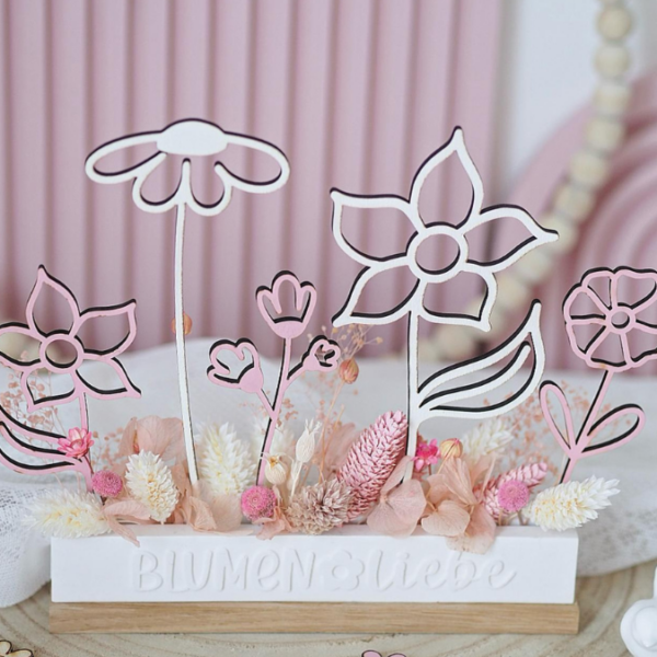 SVG Laser Datei Blumen Flowers Holzblumen Laserdatei – Bild 14