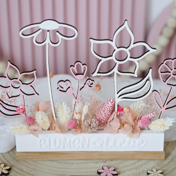 SVG Laser Datei Blumen Flowers Holzblumen Laserdatei – Bild 3