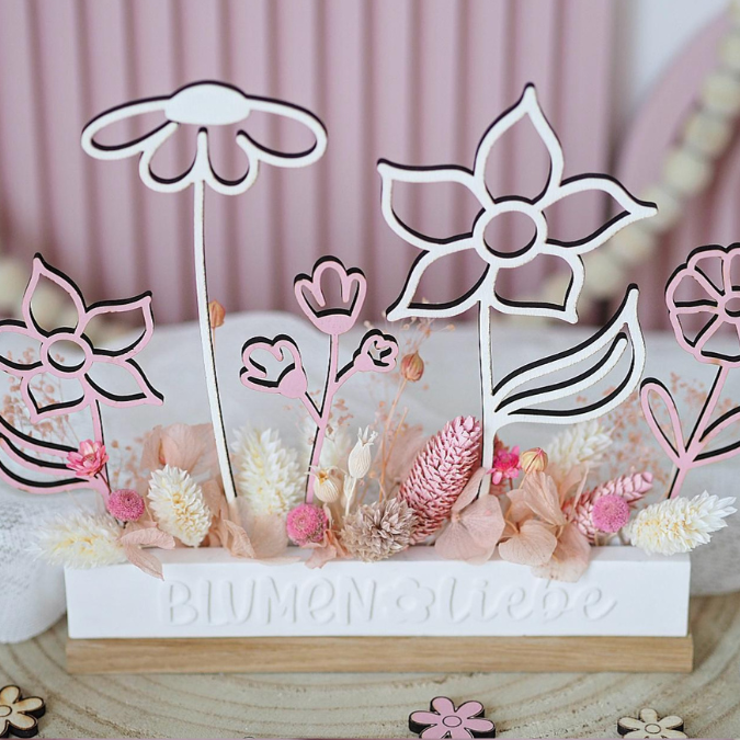 SVG Laser Datei Blumen Flowers Holzblumen Laserdatei – Bild 3