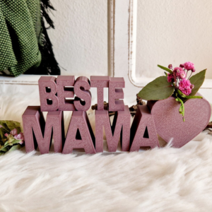 STL 3D Druck Datei Schriftzug Beste Mama Muttertag 3D-Druck Datei