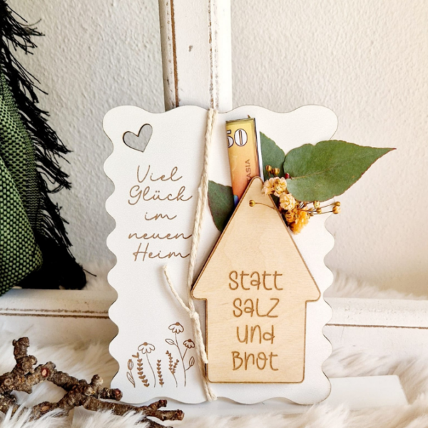 SVG Laser Datei - Karten zum Einzug Umzug erste eigene Wohnung Eigenheim Hauskauf für Blumen oder Geld Postkarten GrußkartenLaserdatei – Bild 21