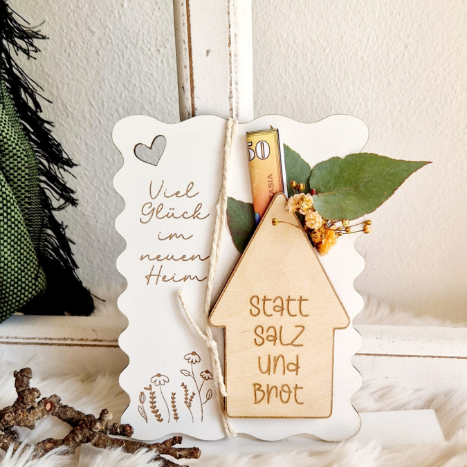 SVG Laser Datei - Karten zum Einzug Umzug erste eigene Wohnung Eigenheim Hauskauf für Blumen oder Geld Postkarten GrußkartenLaserdatei – Bild 21