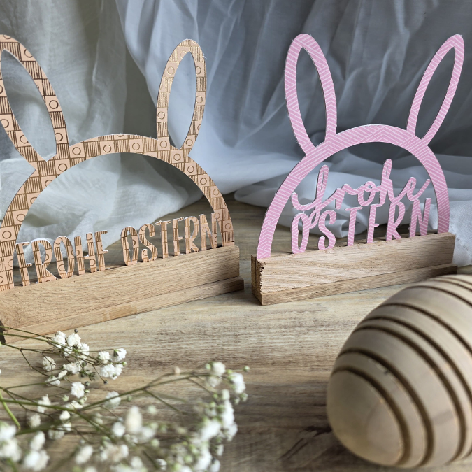 SVG Laser Datei Hasenbogen Klötzchenbogen Hasenohren Floral Osterei Osterdeko SVG Datei – Bild 25