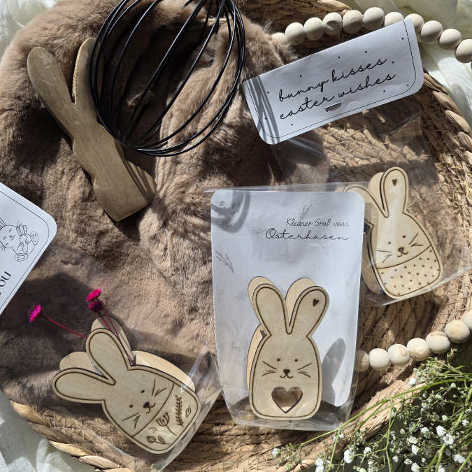 SVG Laser Datei 8 Designs Hasen Mini Hasen zum füllen mit Blumen, Geld oder Ballonlicht Designs Ostern Osterhase SVG-Datei – Bild 12