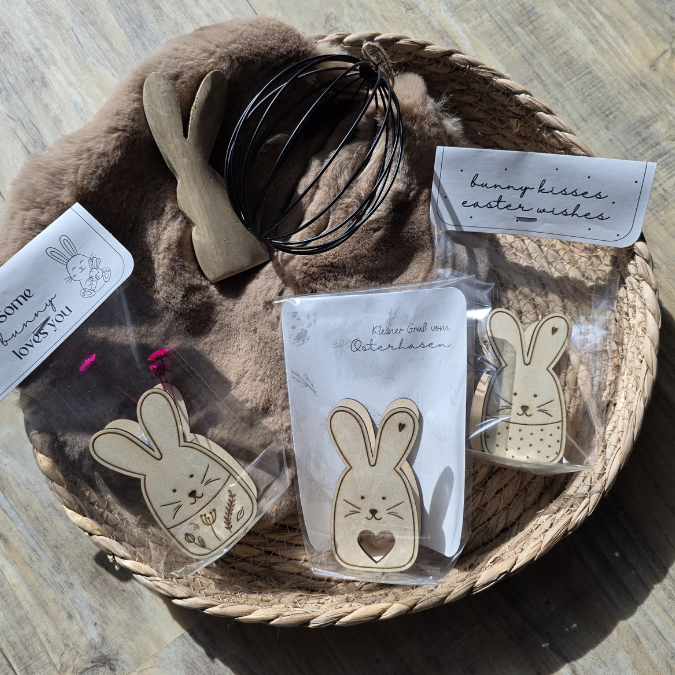 SVG Laser Datei 8 Designs Hasen Mini Hasen zum füllen mit Blumen, Geld oder Ballonlicht Designs Ostern Osterhase SVG-Datei – Bild 22