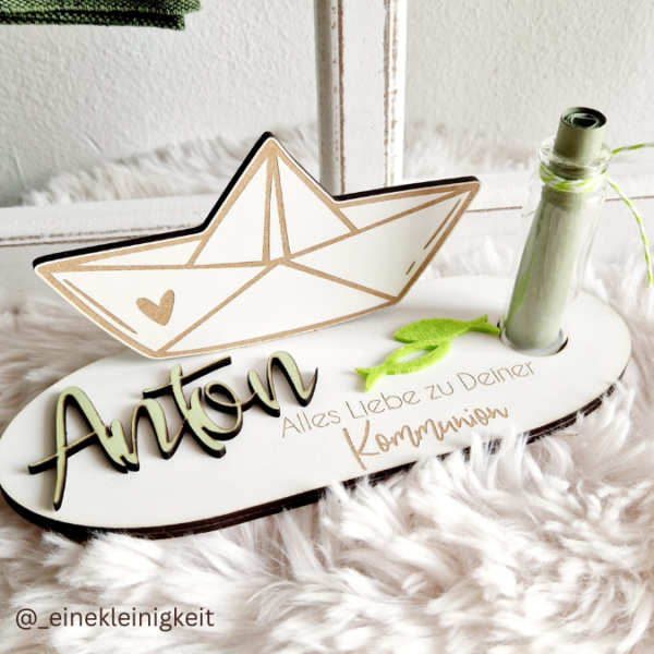 SVG Laser Datei KIRCHE Regenbogen und Papierboot für Geldgeschenke Taufe Konfirmation Kommunion Firmung 3mm und 4mm SVG Datei – Bild 11