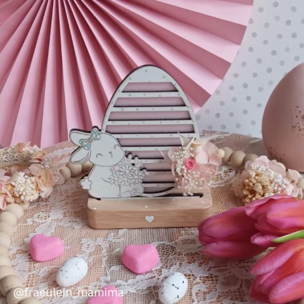 SVG Laser Datei Hase mit Ei Lichtei Lichtfigur beleuchtbar Osterdeko Lichtdatei 3mm und 4mm SVG Datei – Bild 9