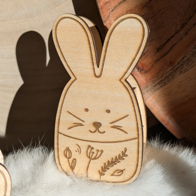 SVG Laser Datei 8 Designs Hasen Mini Hasen zum füllen mit Blumen, Geld oder Ballonlicht Designs Ostern Osterhase SVG-Datei – Bild 28