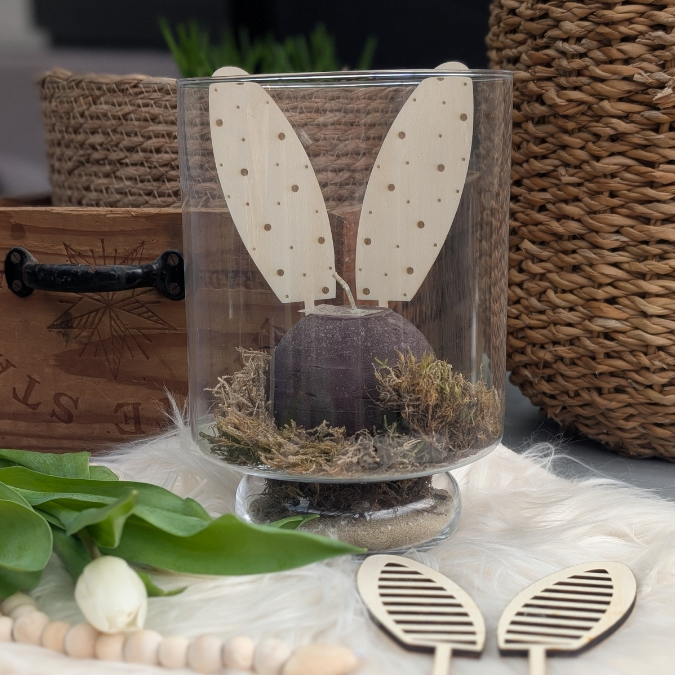 SVG Laser Datei 7 Designs Hasenohren Stecker Pflanzenstecker Caketopper Ostern Hasen Osterhase Ohren SVG-Datei – Bild 10