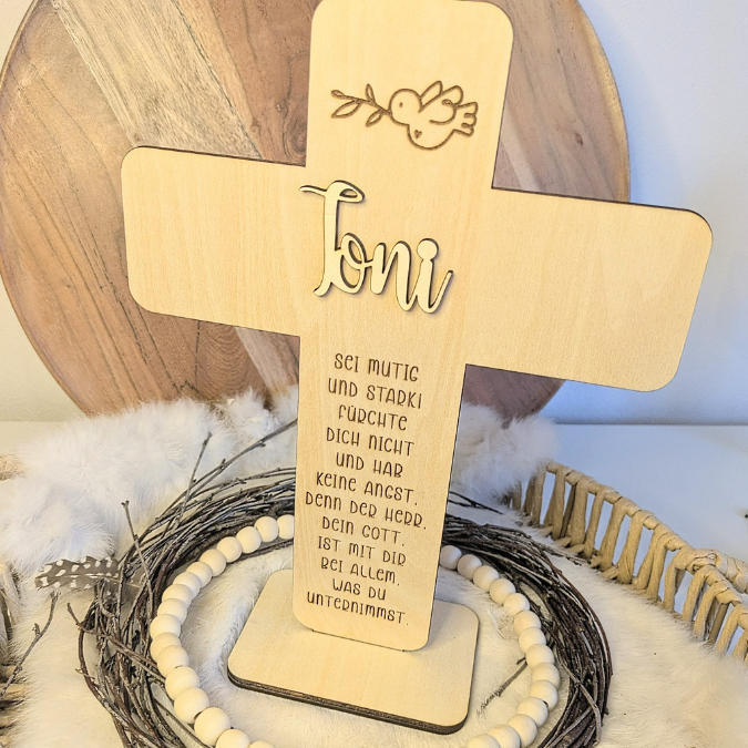 Kreuze für kirchliche Anlässe Taufe Konfirmation Kommunion Geldgeschenk 3mm und 4mm Holz zum Stellen und HängenSVG Laserdatei Laserfile Lasercut Svgdatei – Bild 21