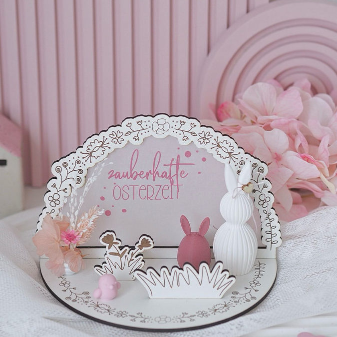 3mm und 4mm Kulisse für Gießteile und Kleinigkeiten Frühlingskulisse Teller zum dekorieren Dekoteller StänderSVG Laser Datei – Bild 12