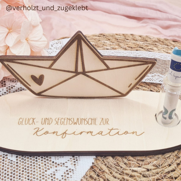 SVG Laser Datei KIRCHE Regenbogen und Papierboot für Geldgeschenke Taufe Konfirmation Kommunion Firmung 3mm und 4mm SVG Datei – Bild 25