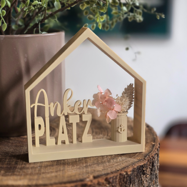 3D Druck Datei STL Haus Ankerplatz zum füllen Häuschen Häuschenliebe 3D-Druck Datei – Bild 7