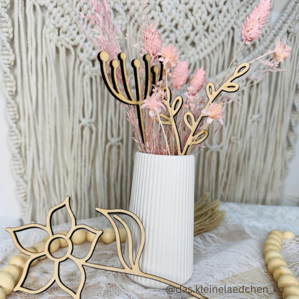 SVG Laser Datei Blumen Flowers Holzblumen Laserdatei – Bild 18