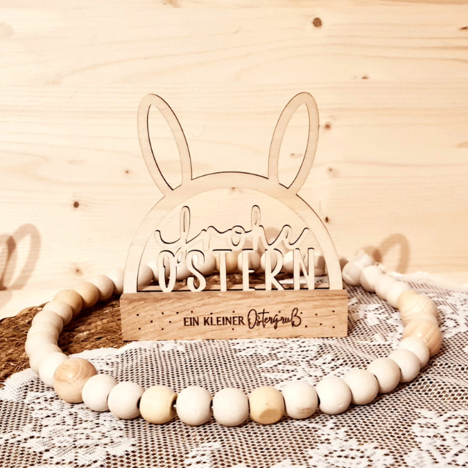 SVG Laser Datei Hasenbogen Klötzchenbogen Hasenohren Floral Osterei Osterdeko SVG Datei – Bild 16