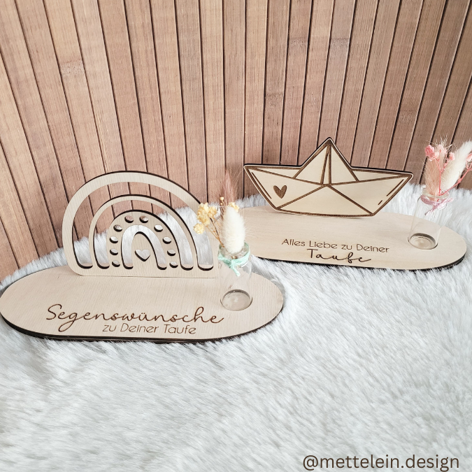 SVG Laser Datei KIRCHE Regenbogen und Papierboot für Geldgeschenke Taufe Konfirmation Kommunion Firmung 3mm und 4mm SVG Datei – Bild 4