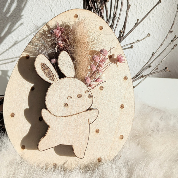Laserdatei Ostern Geschenkkarten Eier Ostereier für Trockenblumen oder Geldgeschenke Verpackung Kleinigkeiten Geschenkidee SVG Laser Datei – Bild 4