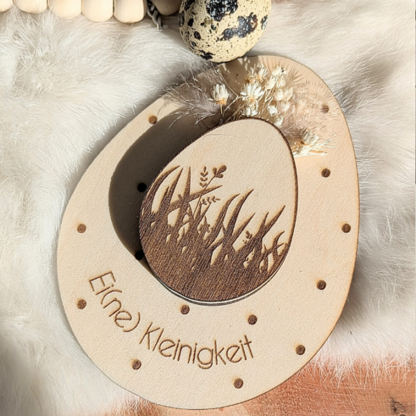 Laserdatei Ostern Geschenkkarten Eier Ostereier für Trockenblumen oder Geldgeschenke Verpackung Kleinigkeiten Geschenkidee SVG Laser Datei – Bild 5