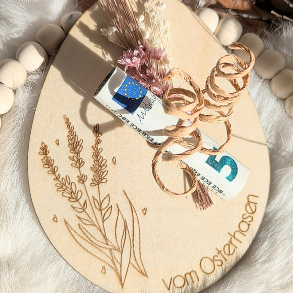 Laserdatei Ostern Geschenkkarten Eier Ostereier für Trockenblumen oder Geldgeschenke Verpackung Kleinigkeiten Geschenkidee SVG Laser Datei – Bild 7