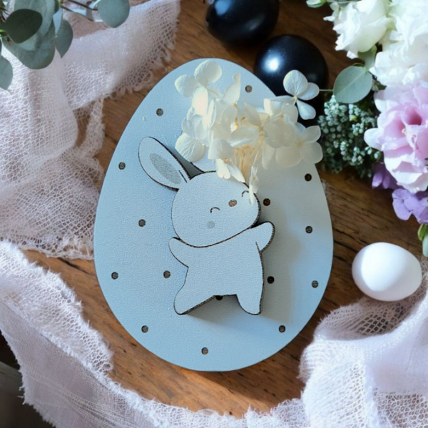 Laserdatei Ostern Geschenkkarten Eier Ostereier für Trockenblumen oder Geldgeschenke Verpackung Kleinigkeiten Geschenkidee SVG Laser Datei – Bild 8