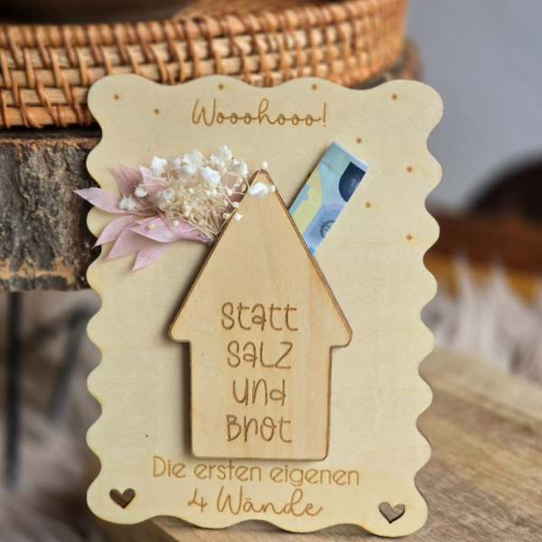 SVG Laser Datei - Karten zum Einzug Umzug erste eigene Wohnung Eigenheim Hauskauf für Blumen oder Geld Postkarten GrußkartenLaserdatei – Bild 9