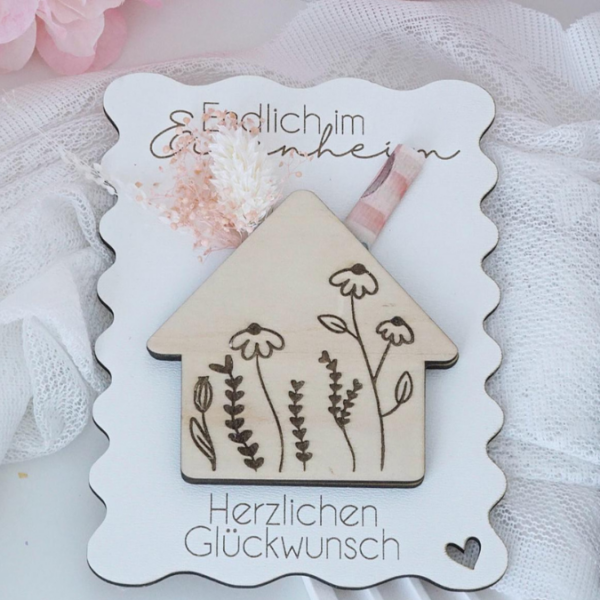 SVG Laser Datei - Karten zum Einzug Umzug erste eigene Wohnung Eigenheim Hauskauf für Blumen oder Geld Postkarten GrußkartenLaserdatei – Bild 15