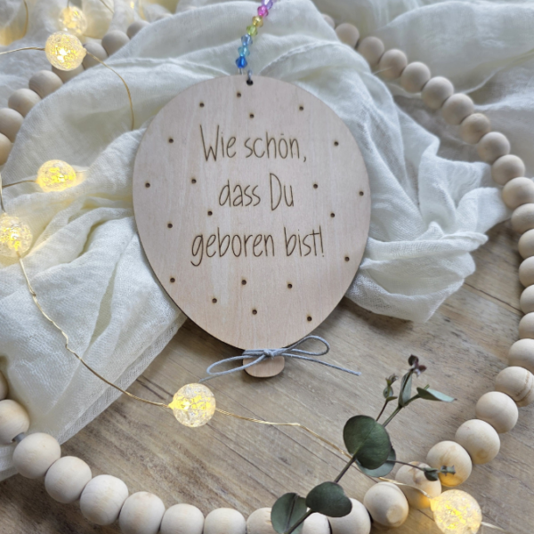 SVG Laserdatei 2er Set Luftballon Kinderzimmerdeko Türschild Sei frech wild und wunderbar & Wie schön das du geboren bist SVG-Datei – Bild 15