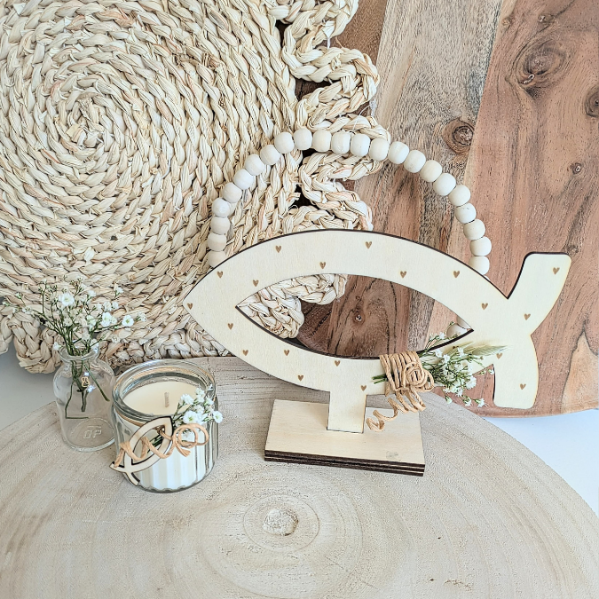 Fische für kirchliche Anlässe Taufe Konfirmation Kommunion Geldgeschenk 3mm und 4mm Holz zum Stellen SVG Laserdatei Laserfile Lasercut Svgdatei – Bild 12
