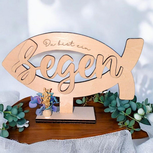 Fische für kirchliche Anlässe Taufe Konfirmation Kommunion Geldgeschenk 3mm und 4mm Holz zum Stellen SVG Laserdatei Laserfile Lasercut Svgdatei – Bild 5