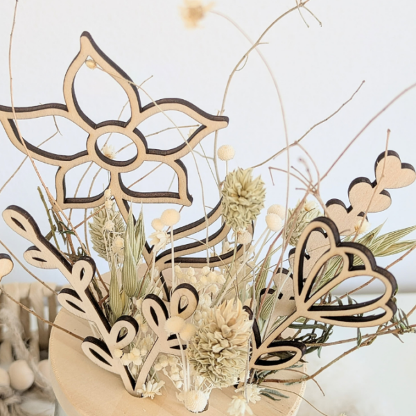 SVG Laser Datei Blumen Flowers Holzblumen Laserdatei – Bild 29