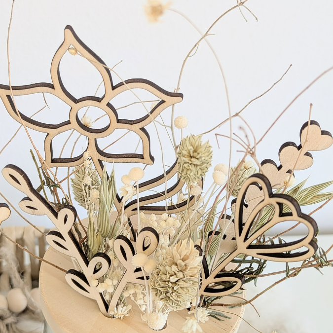 SVG Laser Datei Blumen Flowers Holzblumen Laserdatei – Bild 29