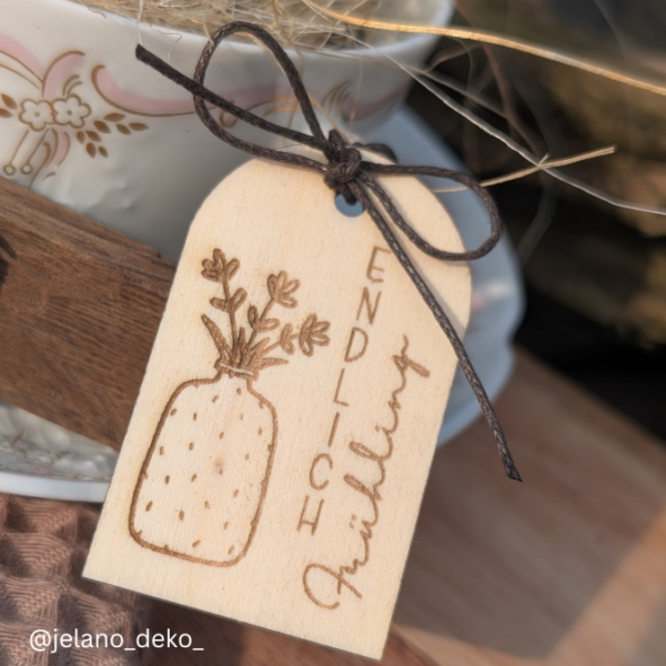 SVG Laser Datei Geschenkanhänger Frühling Blumen Blumengruß Etiketten Tags SVG-Datei – Bild 6