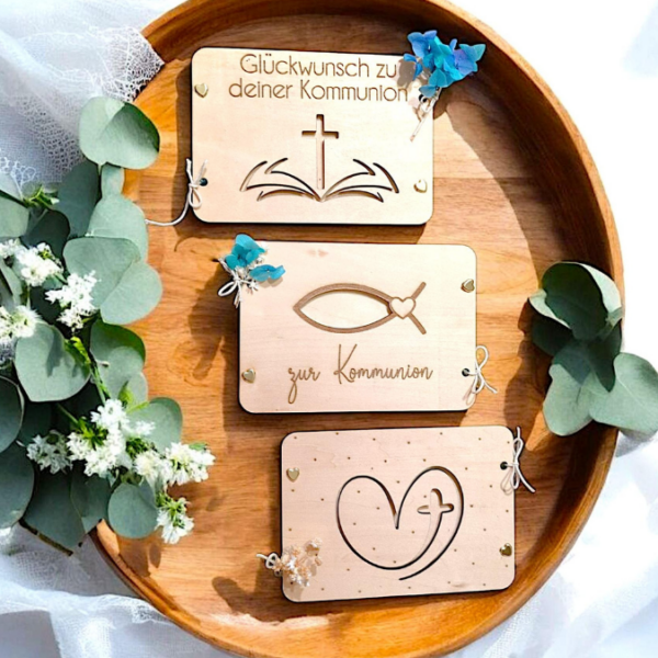 SVG Laser Datei Geldgeschenk Verpackung für Geld 4 Designs kirchliche Anlässe Taufe Konfirmation Kommunion Firmung Gutscheinkarten SVG-Datei Geldkarten – Bild 14