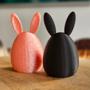 STL 3D Druck Datei Ohrenei Hase Hasenei Eierhase Ei mit Ohren rundlich 3D Druck Datei