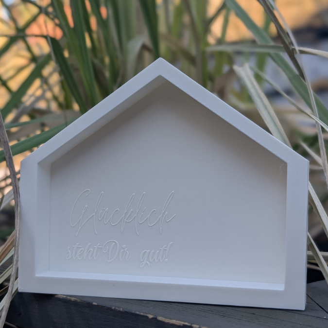 STL 3D Druck Datei Haus Häuchen Blanko zum Befüllen 3DDruck Datei – Bild 2