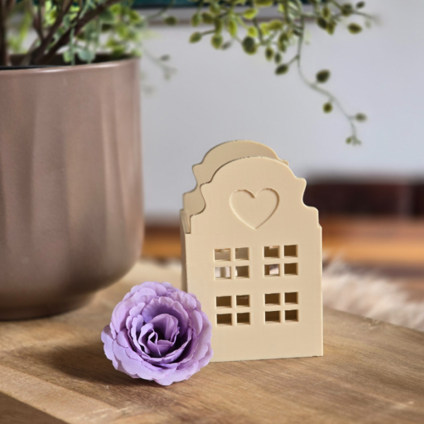 3D Druck Datei STL Teelichthäuschen Haus Häuser für LED Teelicht 3DDruck Datei – Bild 2