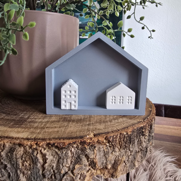 STL 3D Druck Datei Haus Häuchen Blanko zum Befüllen 3DDruck Datei – Bild 2