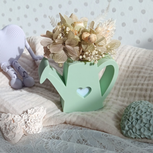STL 3D Druck Datei Gießkanne Kanne 2er Set zum dekorieren mit Blumen Deko Geschenkidee 3D-Druck Datei – Bild 3