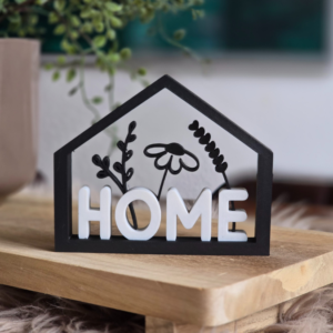 STL 3D Druck Datei Haus Home mit Blumen Häuschen Häuschenliebe 3DDruck Datei