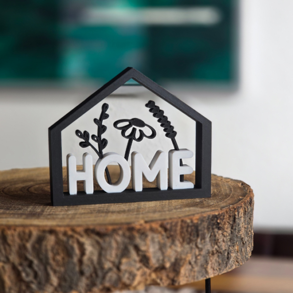 STL 3D Druck Datei Haus Home mit Blumen Häuschen Häuschenliebe 3DDruck Datei – Bild 3
