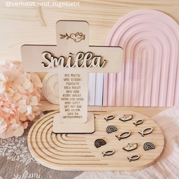 Kreuze für kirchliche Anlässe Taufe Konfirmation Kommunion Geldgeschenk 3mm und 4mm Holz zum Stellen und HängenSVG Laserdatei Laserfile Lasercut Svgdatei – Bild 14