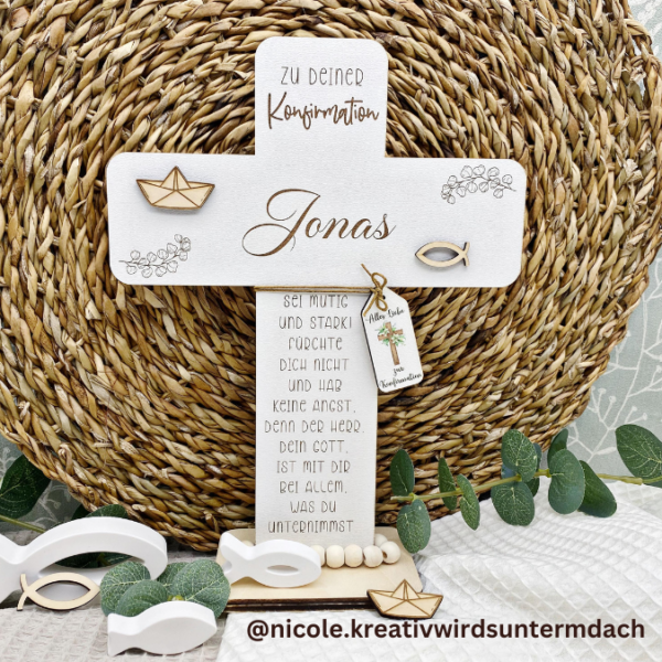 Kreuze für kirchliche Anlässe Taufe Konfirmation Kommunion Geldgeschenk 3mm und 4mm Holz zum Stellen und HängenSVG Laserdatei Laserfile Lasercut Svgdatei – Bild 17
