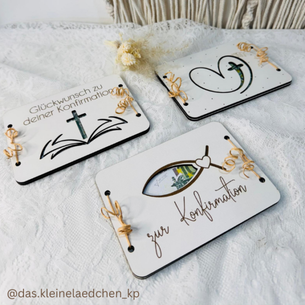 SVG Laser Datei Geldgeschenk Verpackung für Geld 4 Designs kirchliche Anlässe Taufe Konfirmation Kommunion Firmung Gutscheinkarten SVG-Datei Geldkarten – Bild 11